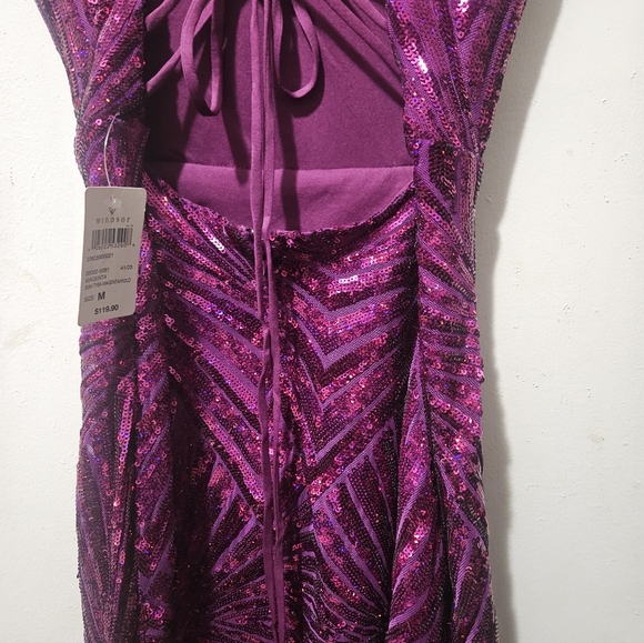 Windsor Radiant Magenta Sequin Maxi Dress - Picture 5 of 5
